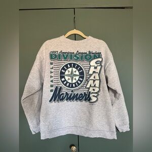 Vintage Seattle Mariners  Crewneck Sweatshirt Size M 1997 90s MBL